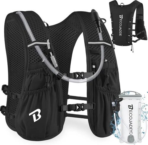 Miniatura 8 de BECOJADDE Chaleco de Hidratación Mochila para Correr para Hombres Mujeres, Mochila de Hidratación Ligera de 5L para Correr, Chaleco de Hidratación