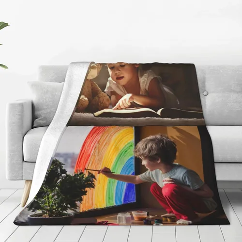 Miniatura 15 de Manta personalizada con texto fotográfico, manta personalizada de franela polar para cumpleaños familiar, regalo de Navidad, boda, se adapta al