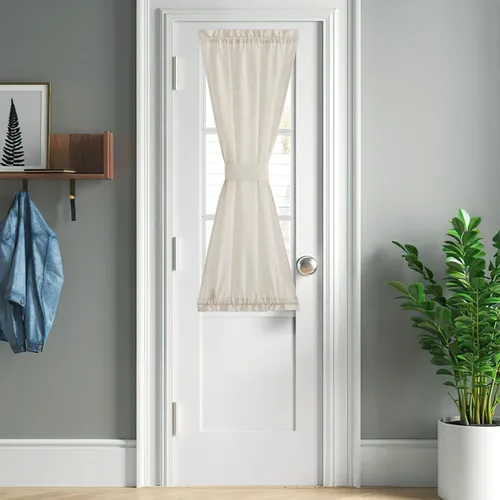 Miniatura 24 de NICETOWN - Cortinas transparentes para puerta de ventana, tratamiento de ventana lateral para puertas estrechas de vidrio/cocina/puerta delantera