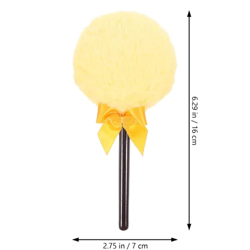 Miniatura 3 de LALAFINA Daisy Plush Body Powder Puff con mango suave y esponjoso aplicador de polvo compacto para salón y uso doméstico