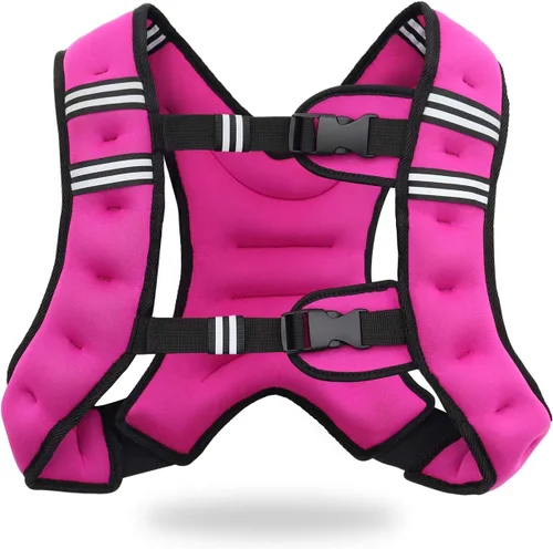 Miniatura 11 de VIVITORY Chaleco con peso, equipo de entrenamiento, chaleco de peso corporal de 11 libras/18 libras para hombres, mujeres, entrenamiento de fuerza