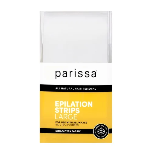 Miniatura 3 de Parissa Tiras de depilación Tiras de depilación no tejidas, suaves y duraderas para depilación completa, 100% biodegradables y reutilizables