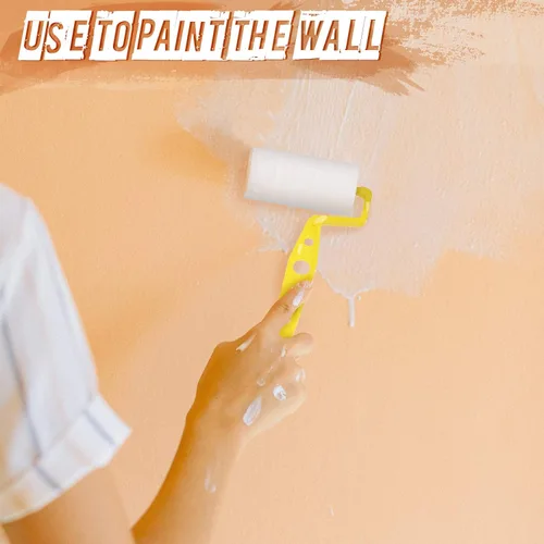 Miniatura 3 de Geiserailie Rodillo de pintura de espuma de 3 pulgadas, kit de mini rodillos de pintura pequeños con marco, paquete múltiple para artistas jóvenes