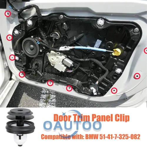 Miniatura 3 de 20 clips de retención para panel de moldura de puerta 51-41-7-325-082 para BMW 3 5 M3 M5 X5 X6 X7 Z4 2017-On (G20 G30 F90 G32 G01 G02 G07 G29)