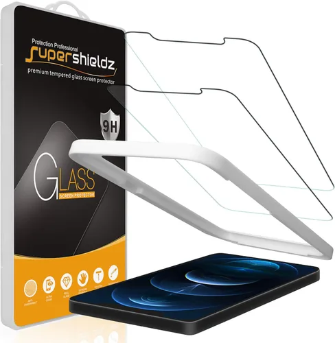 Miniatura 14 de Supershieldz (2 Pack) Diseñado para iPhone 14 Pro Max (6.7 pulgadas) Protector de pantalla de vidrio templado con (Bandeja de fácil instalación)