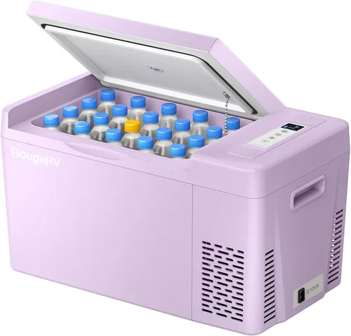 Miniatura 8 de BougeRV Refrigerador de 12 Voltios Refrigerador de Carro 12V Congelador Portátil de 30 Cuartos Enfriador con Compresor Congelador con Compresor