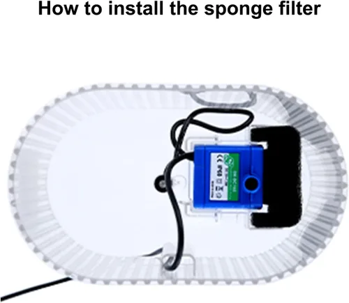 Miniatura 4 de Cirfifth Sponge - Paquete de 8/12 filtros de espuma para fuente de agua para gatos, filtros de fuente de repuesto para fuente de mascotas