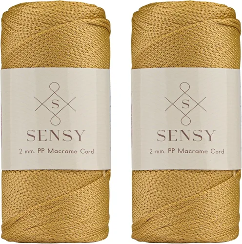 Miniatura 24 de Sensy Premium Cuerda de Poliéster de 2mm 251 Yardas Cuerda de Polipropileno 100% Cordón de Macramé 2mm Cordón para Bolsa de Ganchillo Cuerda