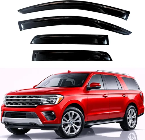 Miniatura 95 de KPY Visor de ventana compatible con Hyundai Tucson 2021-2025, 4 piezas de deflector de ventilación para ventana lateral, estilo Mugen, protector