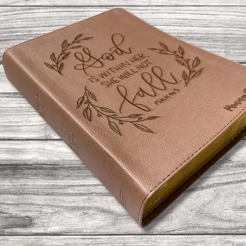 Miniatura 3 de CSB, She Reads Truth Bible, oro rosa, letras y grabadas a mano, grabado con nombre personalizado, regalo personalizado para cumpleaños, graduación