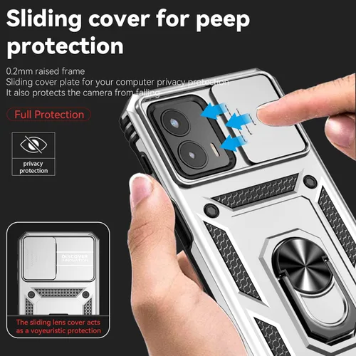 Miniatura 6 de Funda compatible con Redmi Note 10 Pro 4G, compatible con Xiaomi Redmi Note 10 Pro 4G, funda 2 en 1 con soporte estable con cubierta deslizante