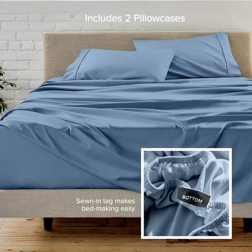 Miniatura 198 de Bare Home Hotel Luxury - Juego de sábanas tamaño individual, extra suave, 4 piezas, bolsillos profundos, ajuste fácil, refrescante y transpirable
