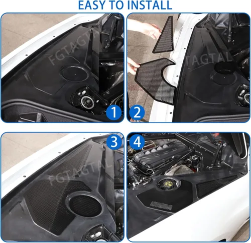 Miniatura 6 de Cubierta del panel lateral del motor compatible con Chevrolet Corvette C8 2020-2026, cubiertas traseras del motor, accesorios de decoración