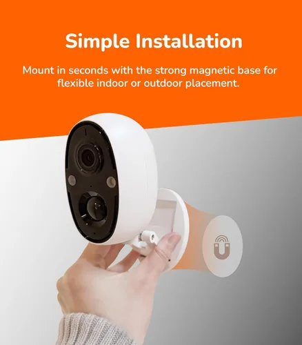 Miniatura 9 de SensForge Cámara de batería de 2.5K para interiores y exteriores, WiFi de doble banda, detección gratuita de inteligencia artificial humana