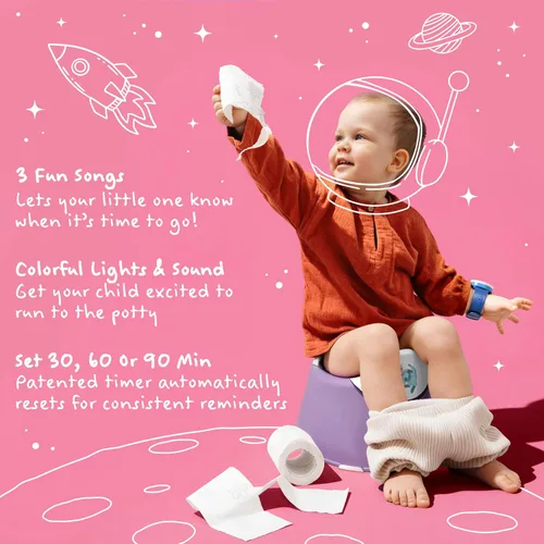 Miniatura 4 de Reloj recordatorio de hora para ir al baño para niños, talla única , Azul