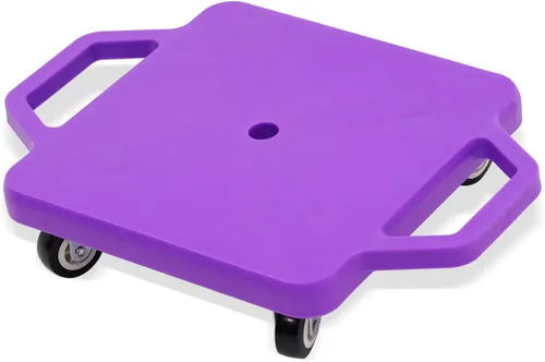 Tabla de sentarse para niños con ruedas universales – Scooter de plástico de seguridad para niños de 6 a 12 años – Scooter deportivo manual con asas