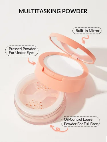 Miniatura 2 de SHEGLAM Polvo Facial Insta-Ready Polvo Suelto para Ajuste Bajo los Ojos - Bisque