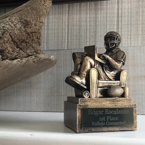 Miniatura 4 de Fantasy Football Trophy - Sillón quarterback Champion o perdedor trofeo de inodoro - Placa grabada gratis bajo petición
