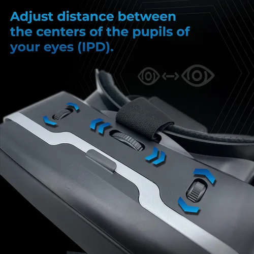 Miniatura 5 de Kiiroo VR Headset for Phone - Optimized for VR Content - for iPhone, Android & Windows - Fits 5.5"-7.2" Devices - Glasses-Friendly - 40mm HD Resin