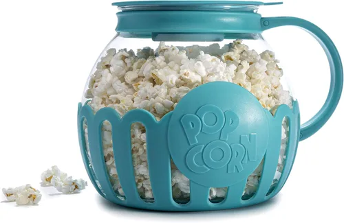 Miniatura 9 de Ecolution - Palomitero MicroPop patentado para microondas con vidrio seguro para temperatura, tapa 3 en 1 mide granos y derrite mantequilla, hecho