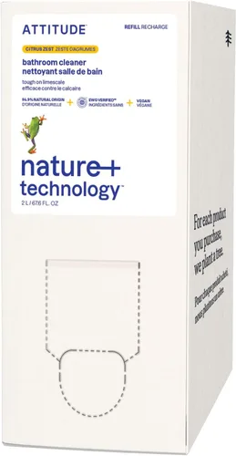 Miniatura 9 de ATTITUDE Spray limpiador de baño, verificado por EWG, a base de plantas y vegano, seguro para superficies de baño, azulejos, bañeras, paredes