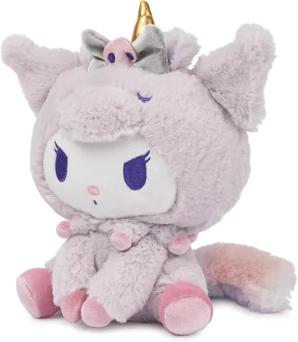 Miniatura 5 de GUND Sanrio Kuromi - Peluche de unicornio, animal de peluche prémium para edades de 1 año en adelante, morado, 6 pulgadas