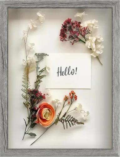 Miniatura 59 de FrameWorks Marco de Caja de Sombra de Madera Negra de 8" x 8" – Vitrina con Parte Trasera de Fieltro Suave, Caja de Memoria con Vidrio Templado