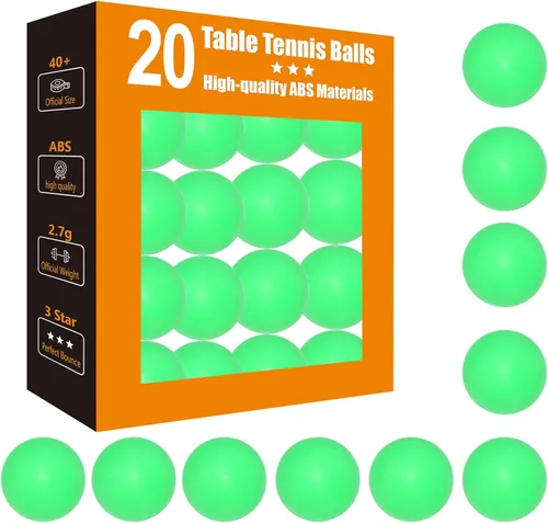 Miniatura 7 de Pelotas de Ping Pong de 3 Estrellas - Tenis de Mesa ABS de Alto Rendimiento para Entrenamiento, Juego