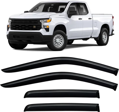 Miniatura 8 de Viseras de Lluvia para Ventanas para Chevy Silverado/GMC Sierra 1999-2006 1500/2500/3500/2500HD, Viseras de Ventilación para Ventanas Sombras