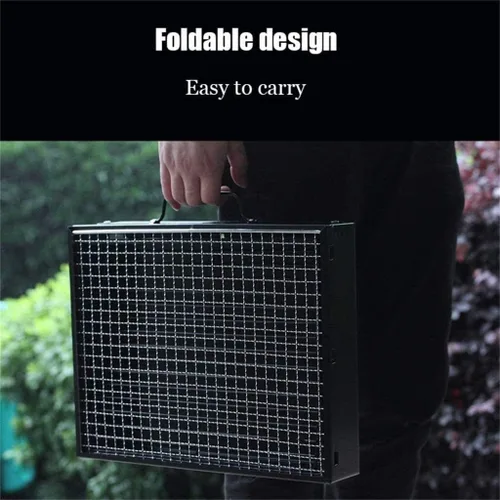 Miniatura 3 de Fogatas para fogatas al aire libre, hoguera de leña para patio, parrilla de carbón para parrilla exterior, parrilla sin humo de carbón con pantalla