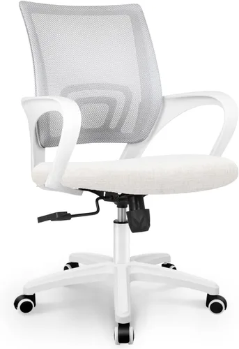 NEO CHAIR Silla de escritorio de oficina para computadora, ergonómica de malla para juegos, asiento trasero medio con cómodo soporte lumbar, altura