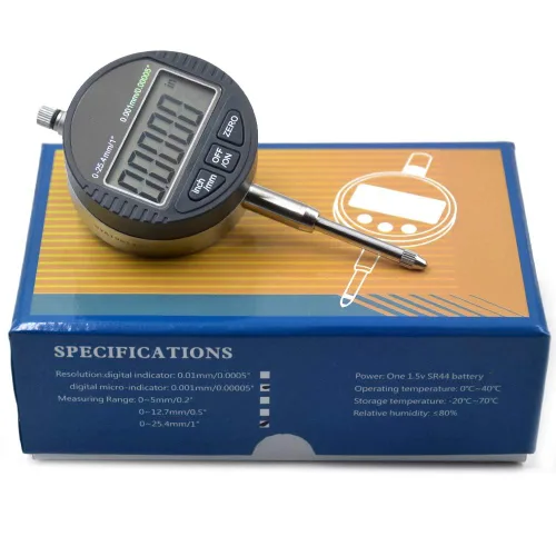 Miniatura 4 de Indicador electrónico de marcado digital medidor de calibres pulgadas/conversión métrica 0-1 pulgadas/1.000 in 0.00005 pulgadas/0.000 in