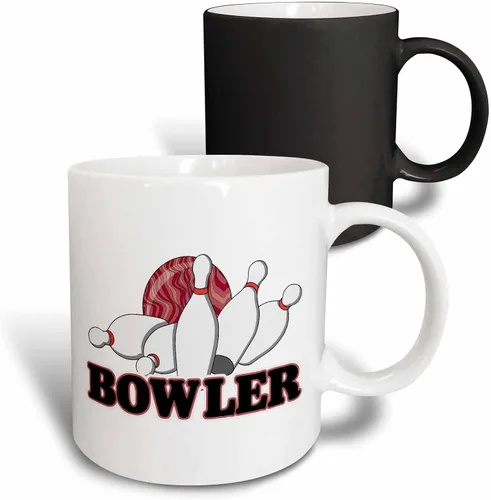 Miniatura 10 de 3dRose 116293_4 - Taza, 11 onzas, color blanco y negro