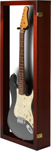 Miniatura 13 de PENNZONI Vitrina para guitarra eléctrica, estuche acrílico para guitarra eléctrica, soporte de pared, estuche de pared para guitarra hecha de marco