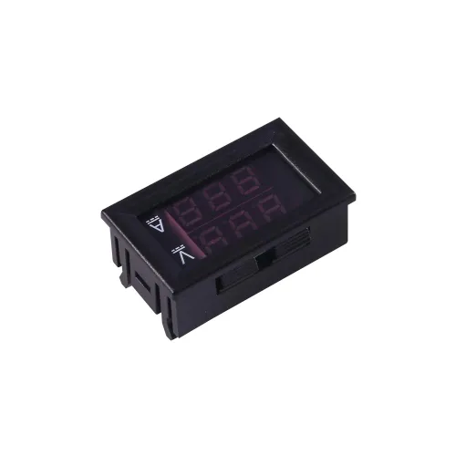 Miniatura 6 de ACEIRMC 10 amperímetros LED de 0.28 pulgadas, multímetro digital rojo y azul, probador de corriente de voltaje, detector de corriente continua