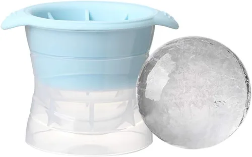 AKOAK 1 paquete de molde de plástico para hockey sobre hielo, herramienta de helado de whisky, molde de bola de bricolaje, suministros de Azul-cielo