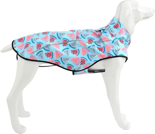 Miniatura 8 de Mile High Life Impermeable para perro, Chaqueta de lluvia reflectante impermeable ajustable para perros pequeños, medianos y grandes, abrigo