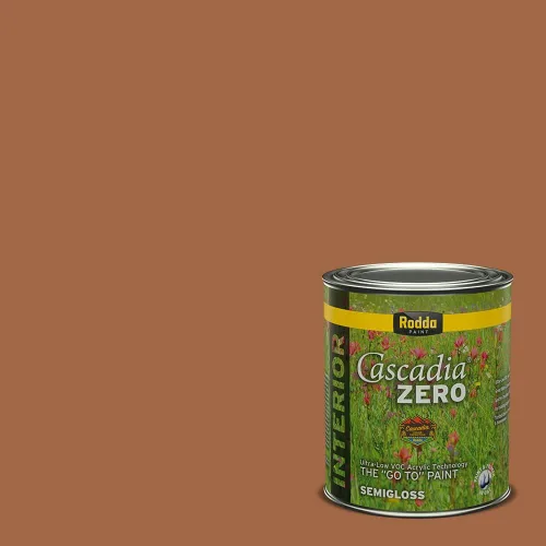 Miniatura 222 de Rodda Paint CASCADIA ZERO - Pintura plana e imprimación para interiores en uno, cuarto de galón, crema de ballet