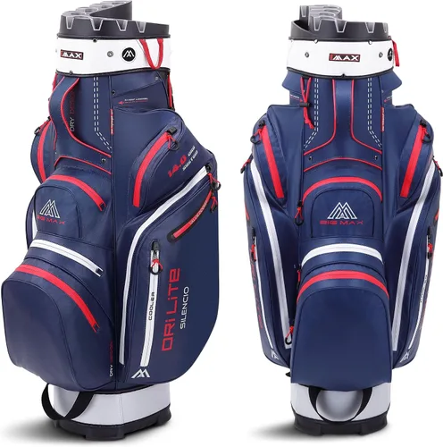 Miniatura 8 de Big Max Dri Lite Silencio 2 - Bolsa impermeable para carrito de golf con protector de 14 vías para club de golf con parte superior, bolsillos