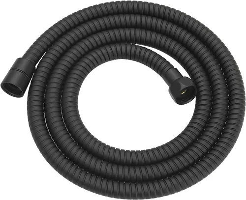 RUMOSE Manguera de ducha de 69 pulgadas, manguera de extensión de cabezal de ducha de acero inoxidable extra larga, accesorio de tubo de ducha Negro