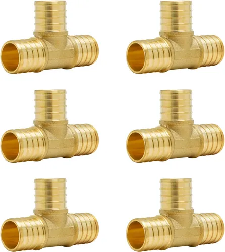 Miniatura 15 de SUNGATOR Paquete de 50 accesorios Pex de 1/2" en T, accesorios Pex de 1/2 pulgada en T, sin plomo, de latón, certificados NSF