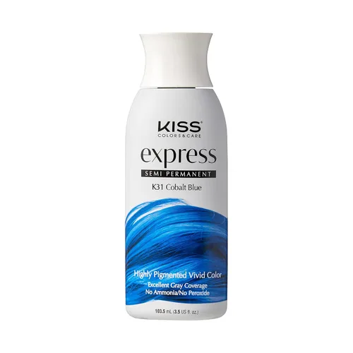 Miniatura 8 de Kiss Express - Kit completo de tinte semipermanente para el cabello, tinte vívido y altamente pigmentado para cabello vibrante, fórmula suave