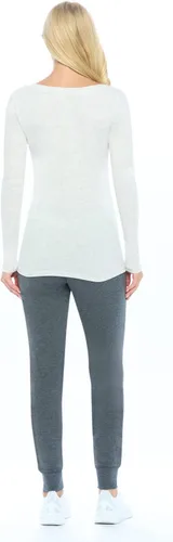 Miniatura 3 de Natural Uniforms Camiseta de manga larga extra ancha con cuello redondo para mujer