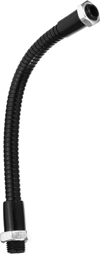 Miniatura 16 de PATIKIL Manguera universal de cuello de cisne de 3.9 pulgadas, 1 manguera de metal flexible flexible de rosca fina M10, extensión de tubo suave