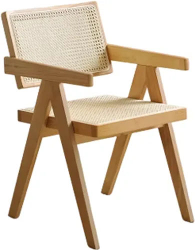 Miniatura 18 de Armless Side Chairs Single Leisure Chair Set, Upholstered Boucle Dining Chairs, Vanity Chair with Curved Backrest and Solid Wood Legs, for Kitchen