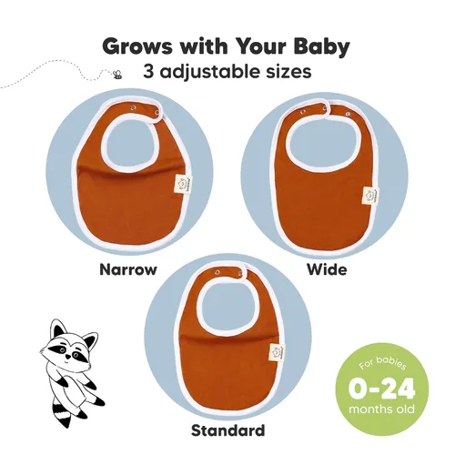 Miniatura 4 de Paquete de 8 baberos orgánicos para niños y niñas, baberos de algodón suave para babear y dentición para bebés niñas y niños, extra absorbentes