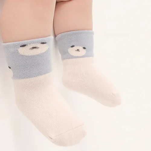 Miniatura 2 de Calcetines de tobillo antideslizantes para bebé, 5 pares de calcetines transpirables para niños pequeños, elásticos, antideslizantes, para 1-3 años