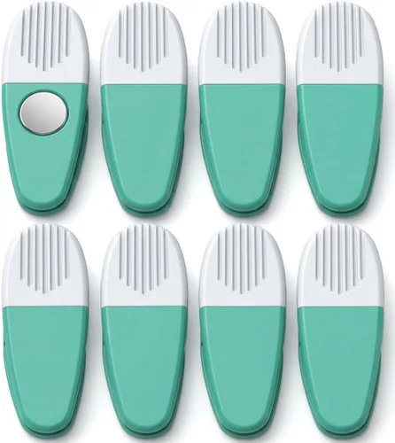 Miniatura 17 de Clips de plástico grueso con imán de neodimio - 3-1/4" de longitud - Durable versátil multiusos (transparente)