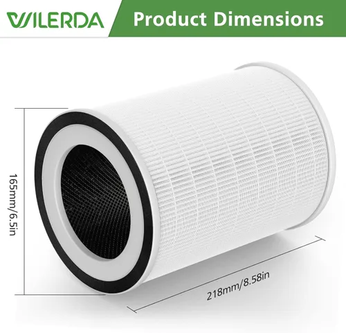 Miniatura 4 de Paquete de 2 filtros HEPA KILO compatibles con Afloia KILO, KILOPLUS, KILOPRO, MIRO, MIRO PRO y MORENTO MR-Kilo, purificador de aire Kalo, Blanco