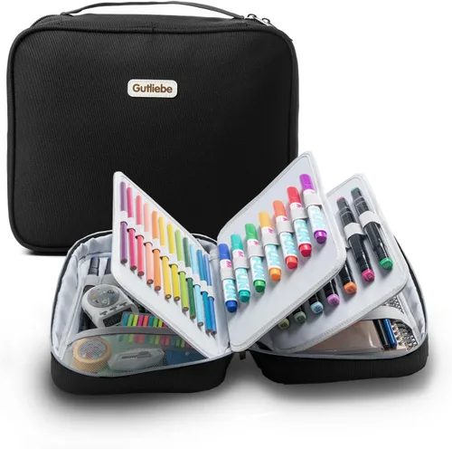 Estuche organizador grande para lápices, tamaño XXL, capacidad extra grande, multifuncional, impermeable, portátil, para artistas, oficina, funda de